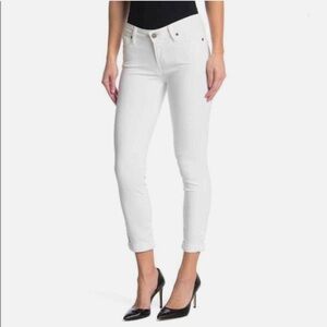 Paige Kylie White Crop Skinny Jeans Size 29